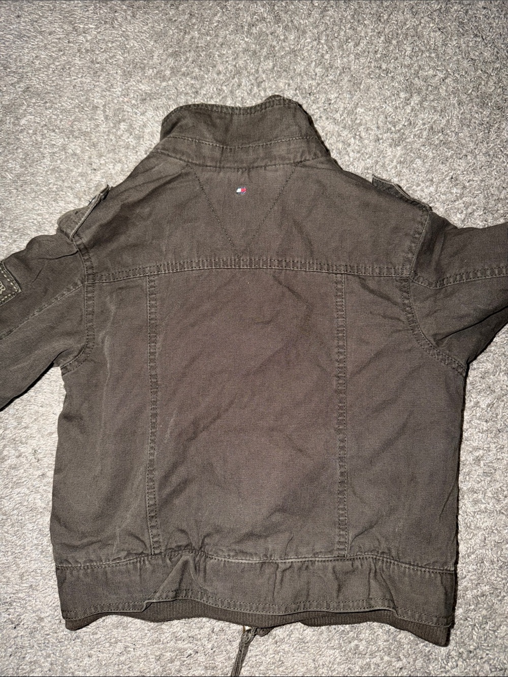 Tommy Hilfiger Boys Olive Green Utility Jacket - Picture 11 of 12